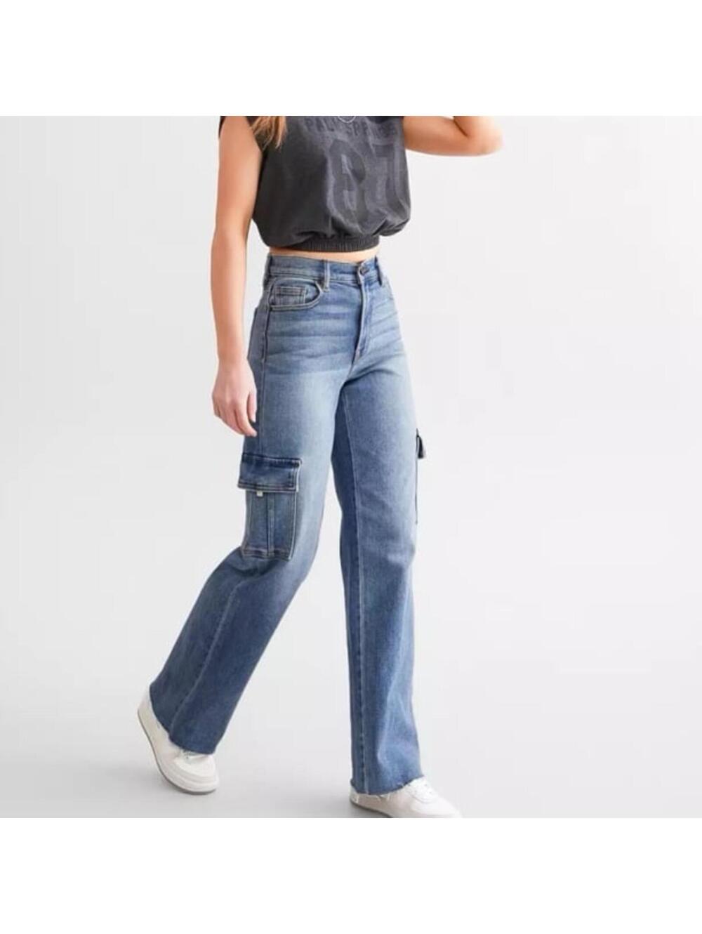 HIDDEN Logan Dad Cargo Stretch Jean size 24 inseam 28”